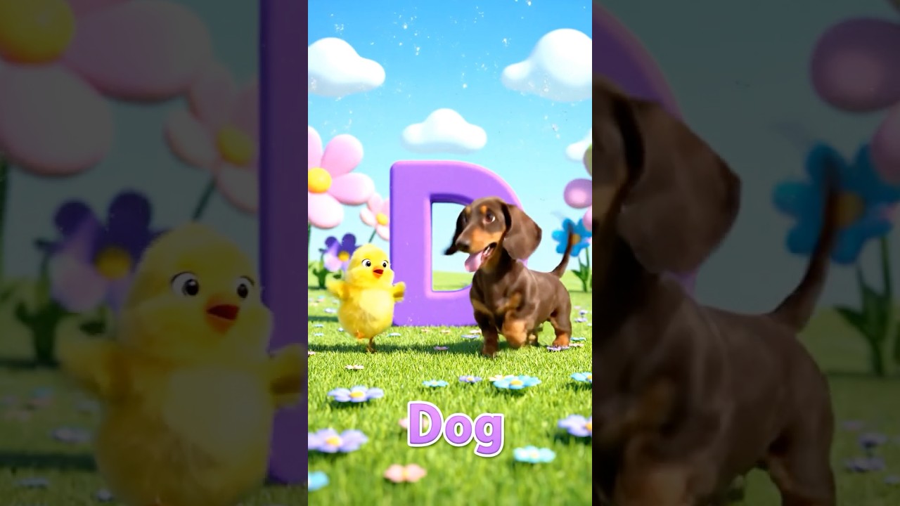 D for Dog 🐶 | Alphabet D | Kids Learning Shorts 