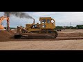 DRESSER TD-25 bulldozer pushing hard pack