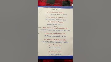 CC Cycle 3 LATIN - Weeks 12-24 - John 1:1-7 “Father Abraham”