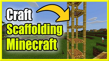 How to Make Scaffolding in Minecraft Survival (Recipe Tutorial)