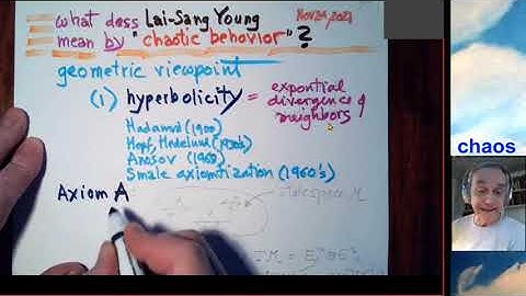 Lecture 27 : Ah, chaos!