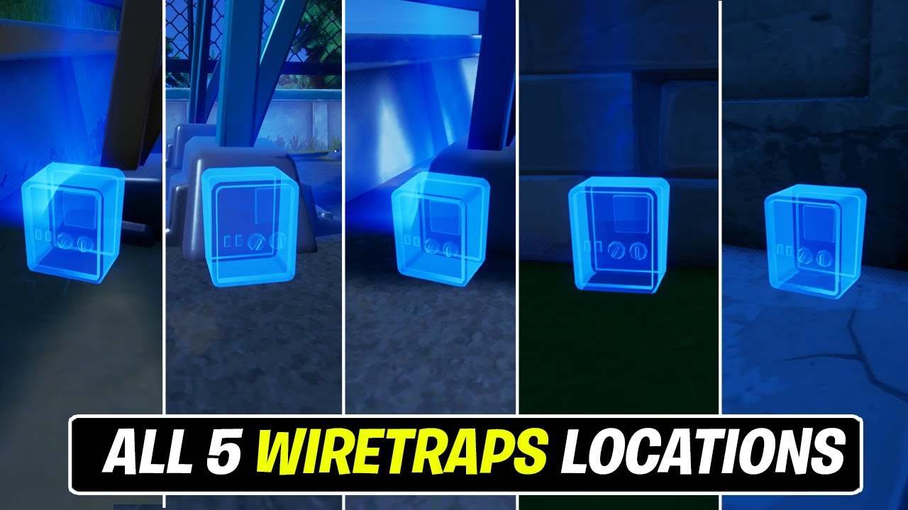 Plant wiretaps at different key locations!All wiretaps location in fortnite - Week 8 Legendary Quest