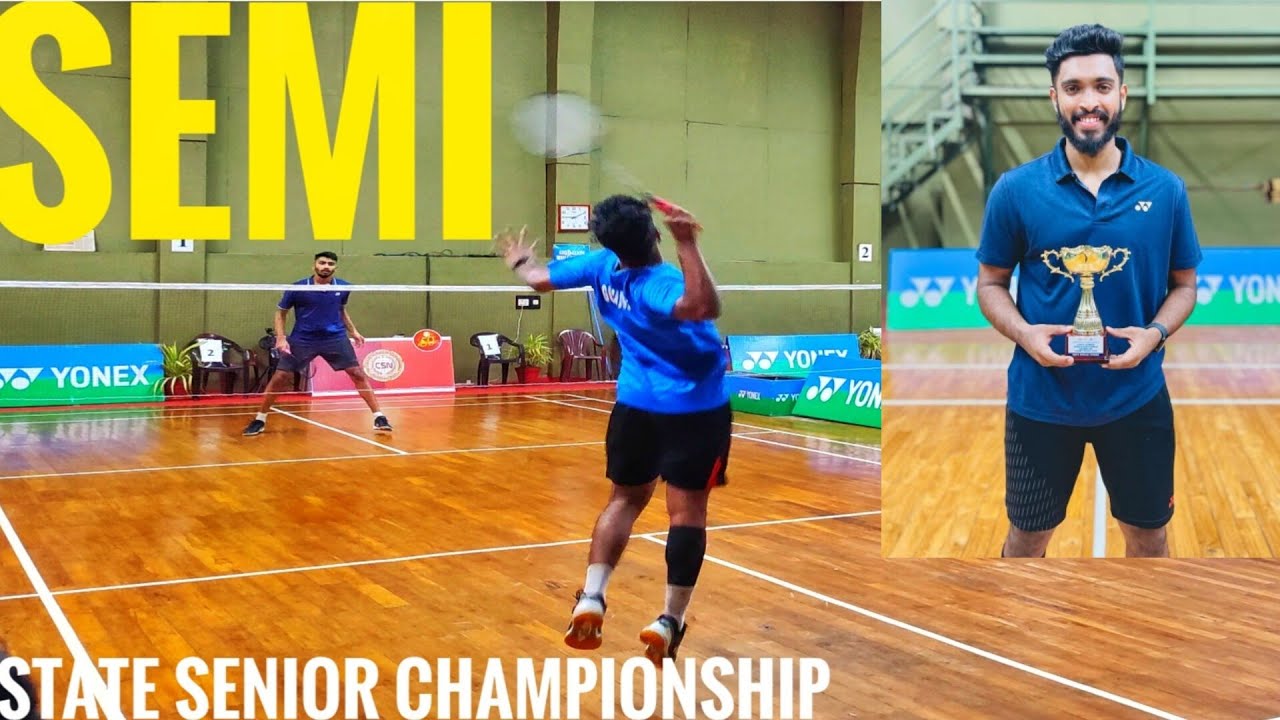 JACOB Vs GOVIND: SEMI :YONEX SUNRISE ALL KERALA STATE SENIOR BADMINTON ...