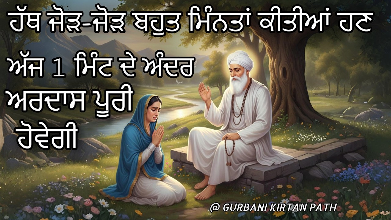 ਹੱਥ ਜੋੜ-ਜੋੜ ਬਹੁਤ ਮਿੰਨਤਾਂ ਕੀਤੀਆਂ ਅੱਜ ੧  ਮਿੰਟ ਦੇ ਅੰਦਰ ਅਰਦਾਸ ਪੂਰੀ ਹੋਵੇਗੀ Gurbani Kirtan Path | Ek Onkar