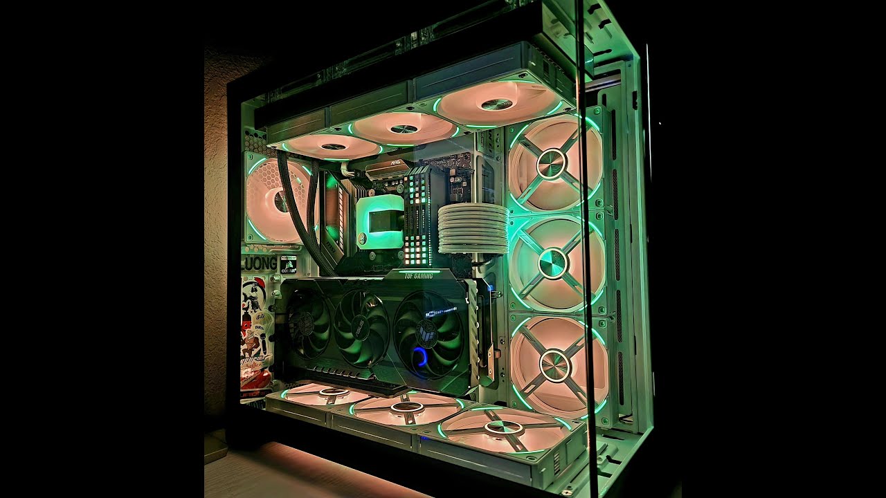 Lian Li O11 Dynamic EVO - Removed Support Bar - Fish Tank Look.