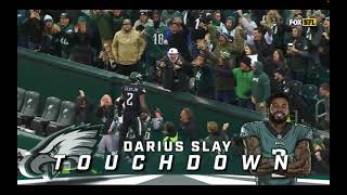 Darius Slay HUGE Interception \& Touchdown I Eagles vs Saints
