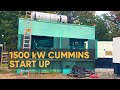 1500 kW Cummins Diesel Generator Start Up