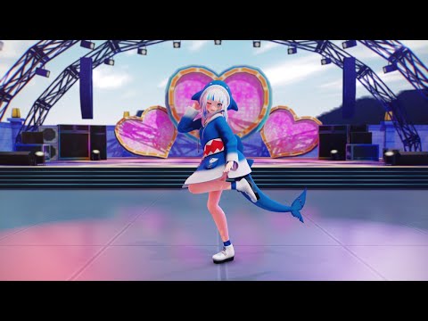 [MMD 4K] がうる・ぐら Gawr Gura - ビビデバ [Static camera]