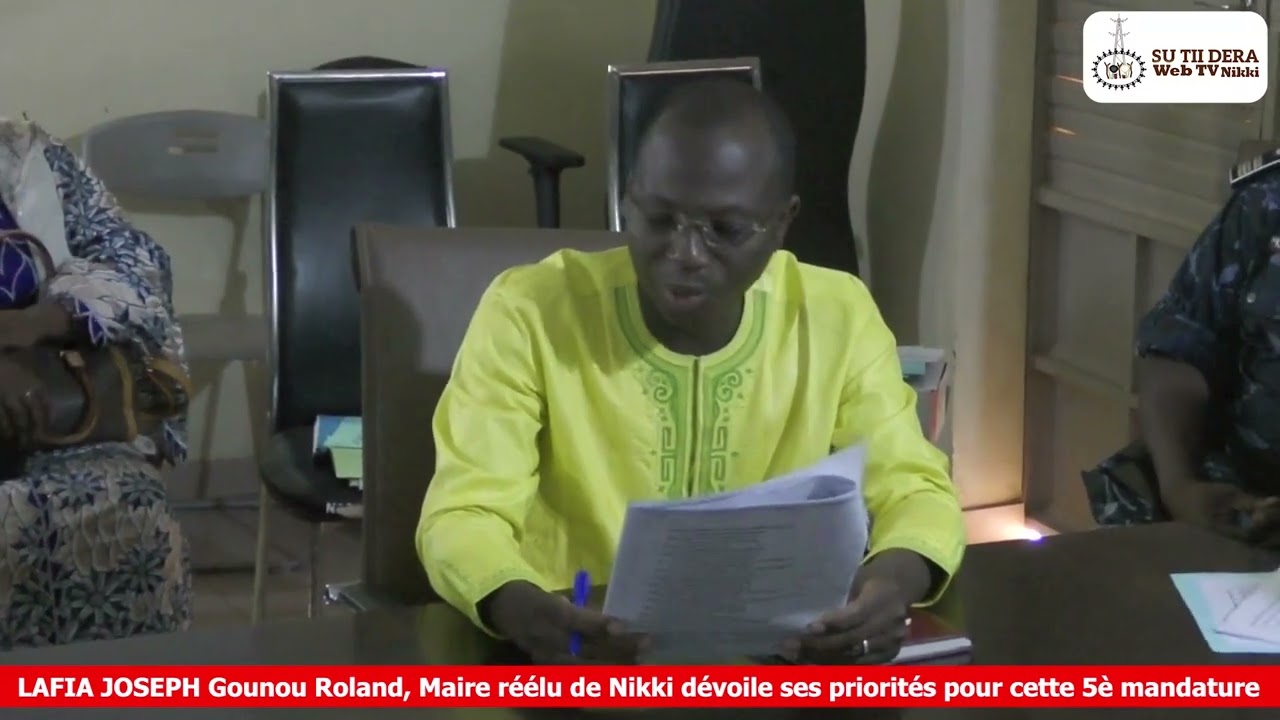 Installation du Maire de Nikki et ses adjoints 