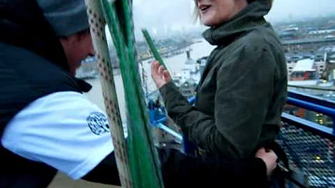 Amy Ness doing her London Bungee Jump with Extreme...