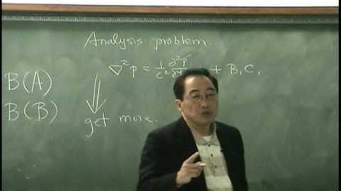 [Lecture9-4: Linear acoustic wave equation] Introduction to Acoustics by Prof. Yang-Hann Kim