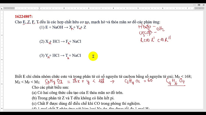 Cho sơ đồ chuyển hóa sau biết x là axitglutamic năm 2024