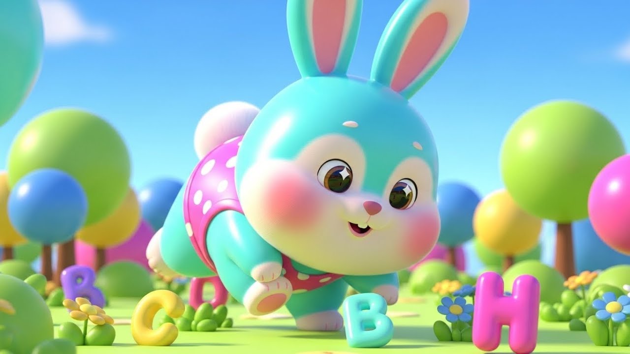 Hop & Learn! Bunny Finds Alphabet Letters in the Park 🐰🔤 | Kids Song
