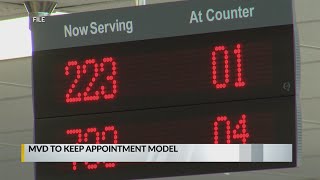 With wait times down, MVD to keep appointment-only model