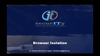 Browser Isolation - Cyber threat protection
