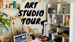MY MINIMALIST ART STUDIO TOUR 2021 | ART STUDIO TOUR