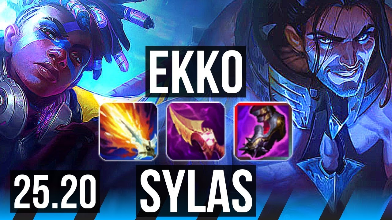 EKKO vs SYLAS (MID) | Legendary, 18/3/9 | EUW Diamond | 25.20