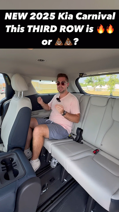 Check Out the Third Row and Cargo Space on the Refreshed 2025 Kia Carnival!