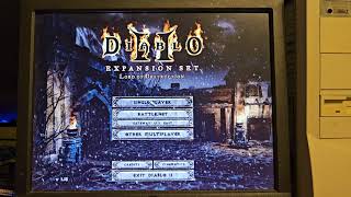 Diablo II running on a Intel Pentium 133Mhz CPU