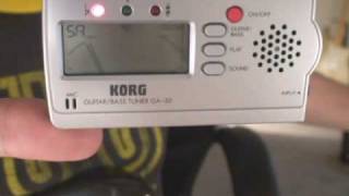 korg ga-30 electronic tuner demo