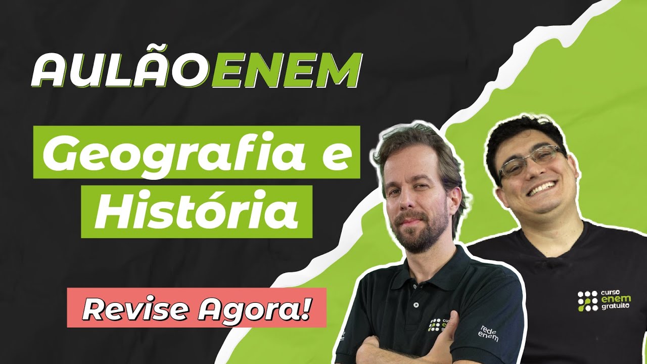 AULÃO ENEM DE GEOGRAFIA E HISTÓRIA: OS TEMAS QUE MAIS CAEM | AULÃO ENEM 2025