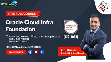 [FREE FULL COURSE] Oracle Cloud Infra Foundation [1Z0-1085]