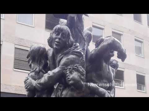 Video: Estatuas y fuentes en Nuremberg