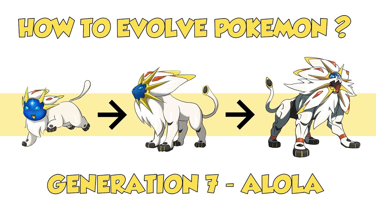 How To Evolve Pokémon - Generation 7 Alola (Animated Sprites) 