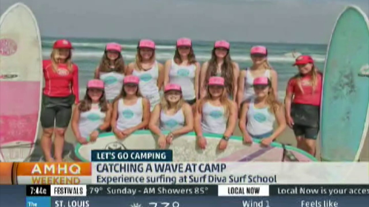 Surf Diva Surf School - Izzy Tihanyi on The Weather Channel (June 2017)