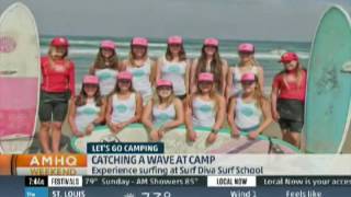 Surf Diva Surf School - Izzy Tihanyi On The Weather Channel June 2017
