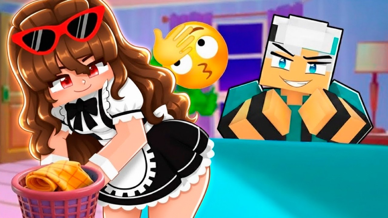 O VALENTÃO BILHONARIO se APAIXONOU pela EMPREGADA no Minecraft