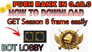 How to download 0.18.0 old version | pubg mobile lite | push rank in bot lobby 🤫 #pubglite #pubg