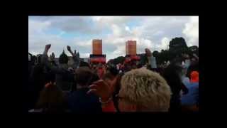 Holland scores the 1-1 vs Mexico (scenes from Amsterdam, World Cup 2014)
