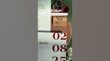 THIỆP CƯỚI 3IN1 | Mẫu thiệp cưới sang trọng xu hướng 2025