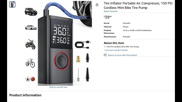 Amazon Tire Inflator Portable Air Compressor Review