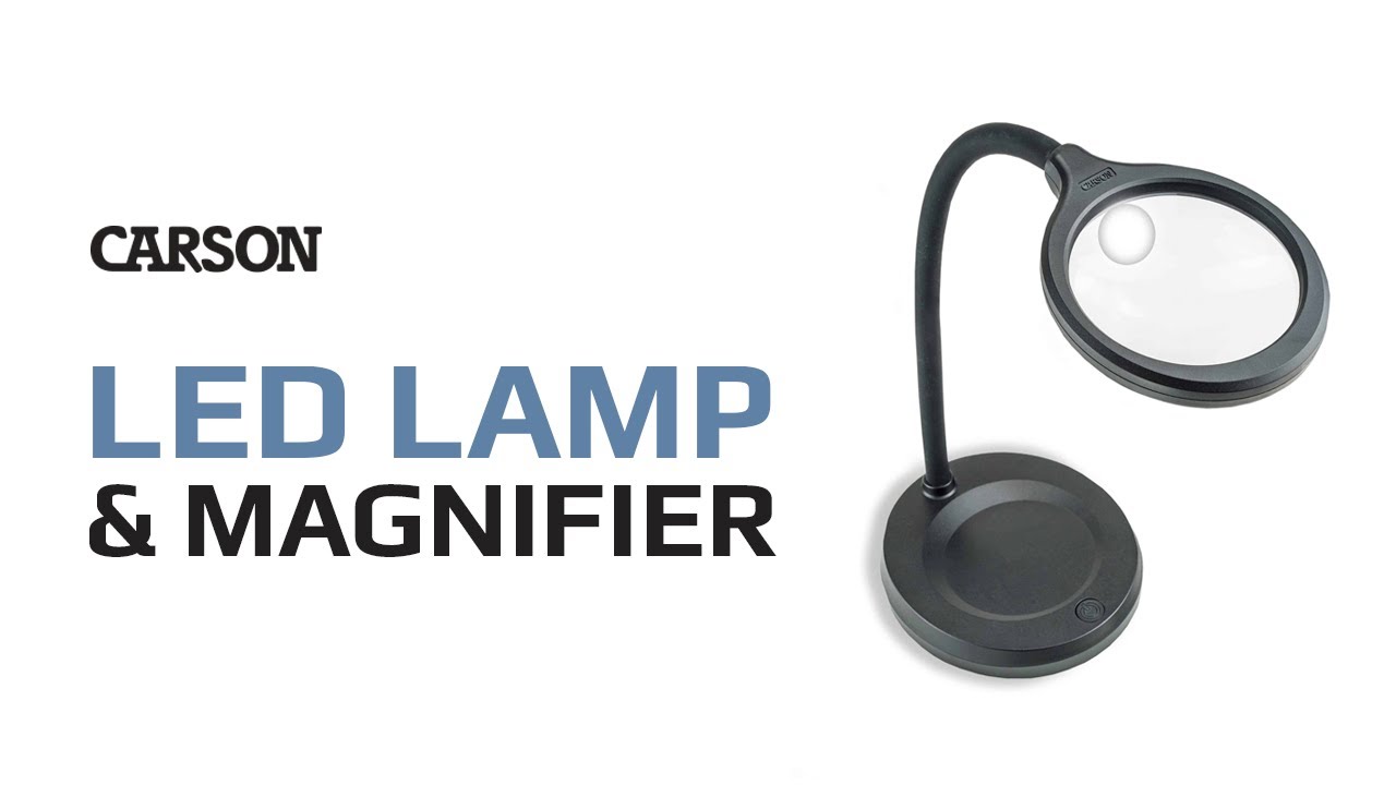 Flexible Desktop Lighted Magnifier - Carson Optical, Inc. DT-LED