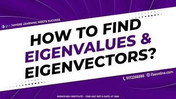 how to find eigenvalues and eigenvectors