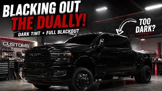 Blacking out my New Ram truck‼️Crazy results‼️🔥