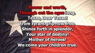 Video thumbnail of "Texas Our Texas song - karaoke"