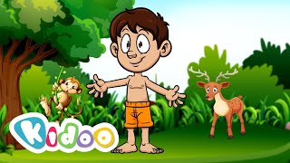 Body Parts Song -  Animation English Nursery rhyme for children  | Kidoo