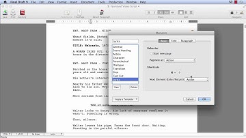 Final Draft 9 | Creating Custom Elements