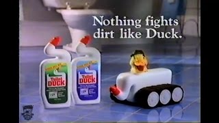 Funny Toilet Duck Tv Commercial From 1992 Nothing Fights Dirt Like Duck