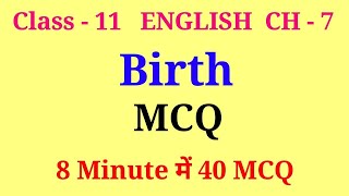 Birth mcq