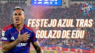 Blue Madness after Eduardo Vargas' Bicycle Kick