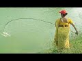 Village Fishing||Nadi ke jhil mein badi Katihar machhali ka ladiss village ||hook Fishing video