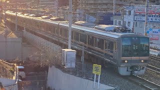 207系F1編成神タ→兵庫回送 新長田駅