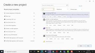 Create .NET 5 application using Visual Studio 2019 screenshot 3