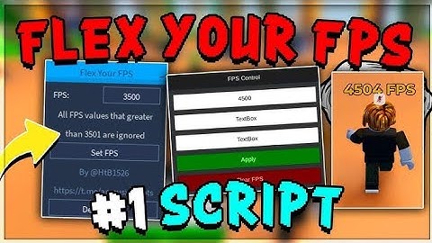 Flex Your FPS script ROBLOX 😜🤑