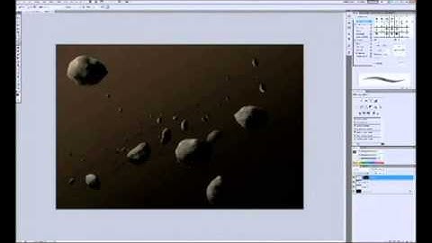 Photoshop asteroid field tutorial!,good