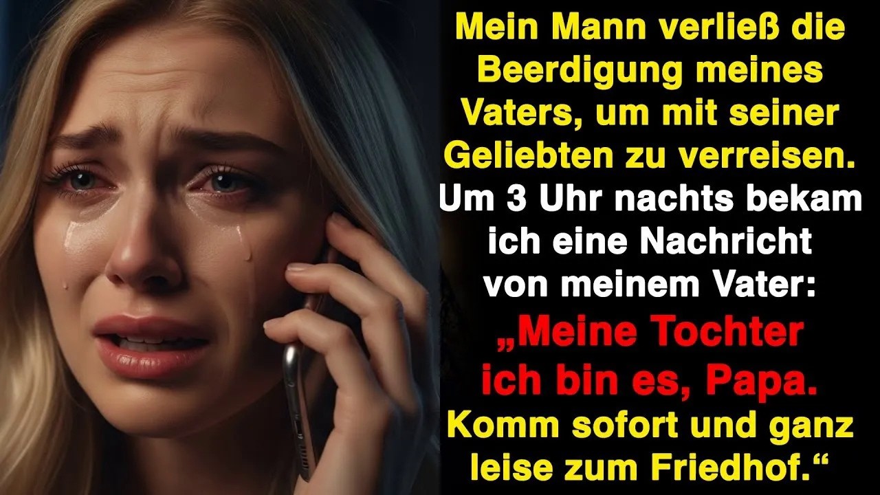 Als mein Mann Papas Beerdigung ignorierte und mit seiner Geliebten verreiste kam plötzlich ein A
